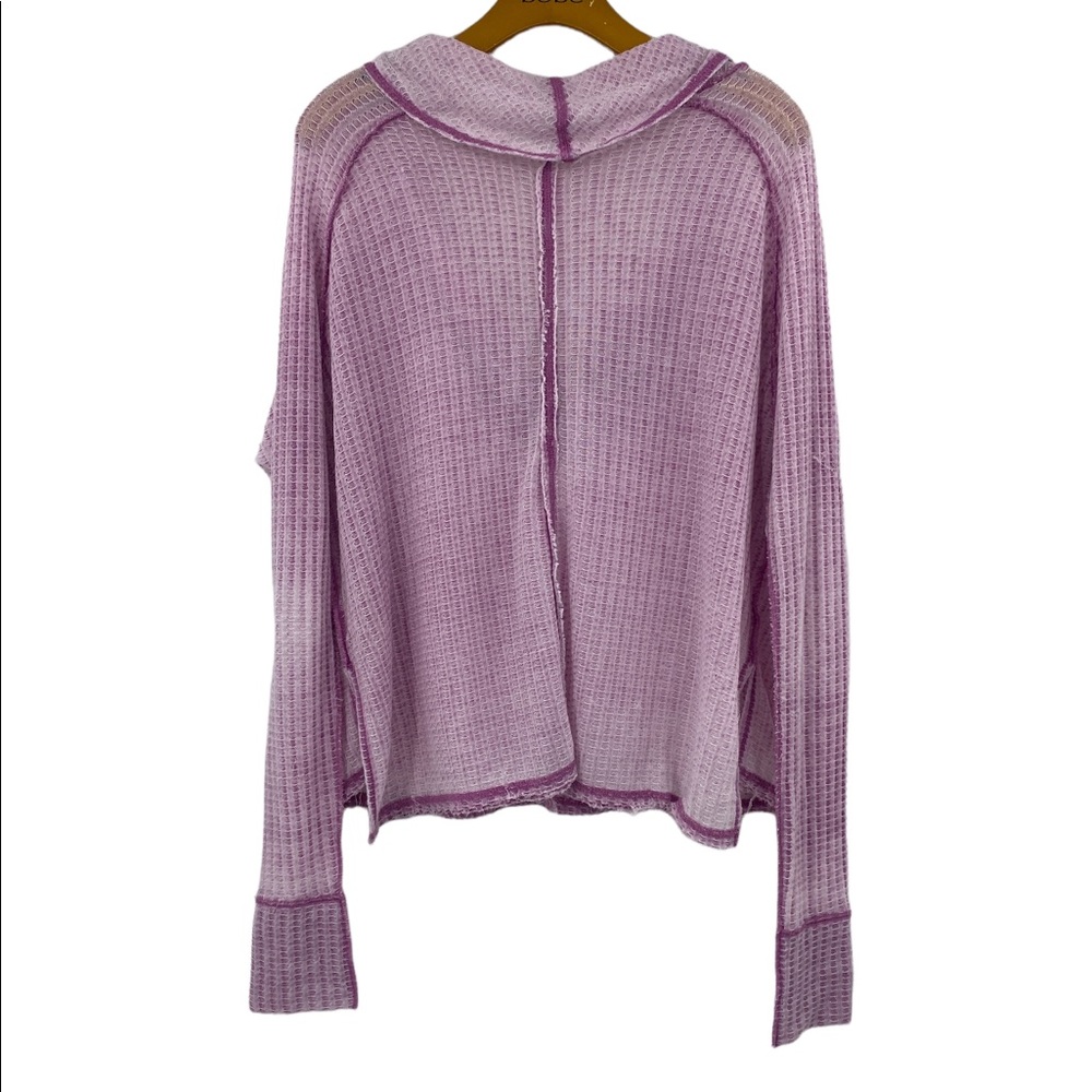 💕SALE💕 Free People We the Free Pink Wildcat Thermal Top - Picture 5 of 8